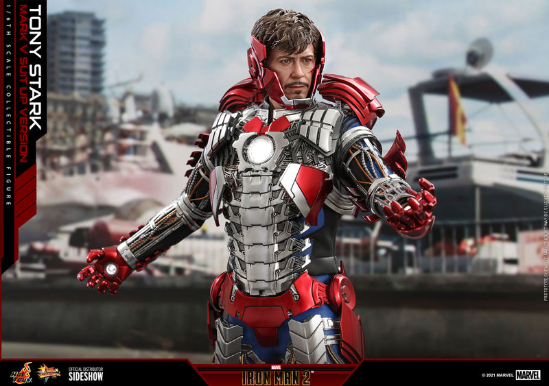 Load image into Gallery viewer, Hot Toys - Iron Man 2: Tony Stark (Mark V Suit Up Version)
