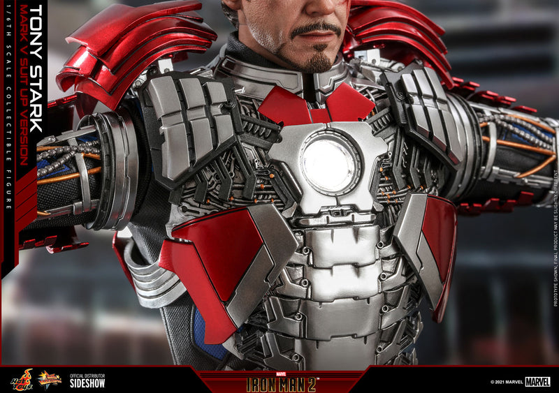 Load image into Gallery viewer, Hot Toys - Iron Man 2: Tony Stark (Mark V Suit Up Version)
