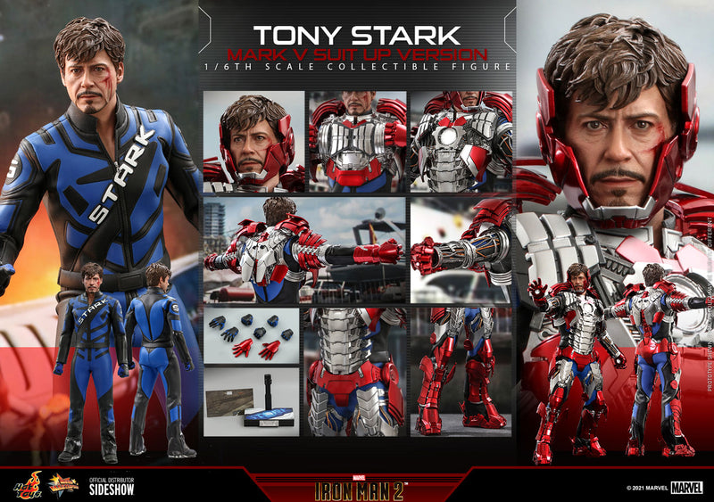 Load image into Gallery viewer, Hot Toys - Iron Man 2: Tony Stark (Mark V Suit Up Version)
