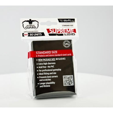 Ultimate Guard - Supreme Sleeves 80 Units - Black