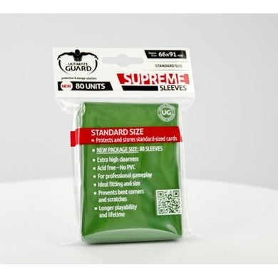 Ultimate Guard - Supreme Sleeves 80 Units - Green