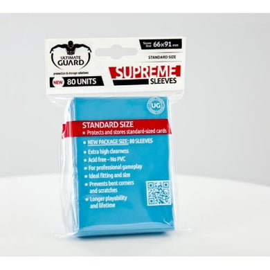 Ultimate Guard - Supreme Sleeves 80 Units - Light Blue