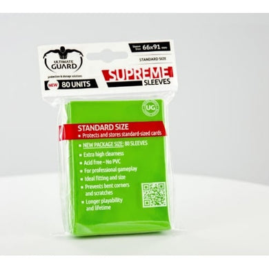 Ultimate Guard - Supreme Sleeves 80 Units - Light Green