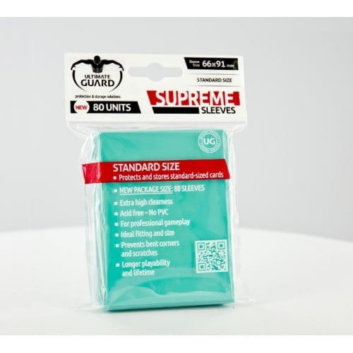 Ultimate Guard - Supreme Sleeves 80 Units - Turquoise