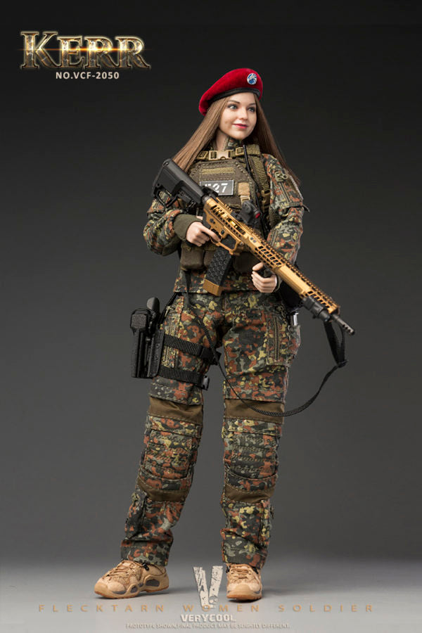 Load image into Gallery viewer, Very Cool - Flecktarn Women Soldier Kerr
