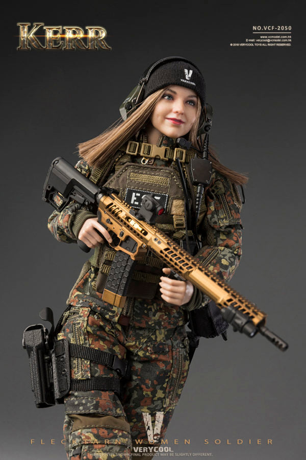 Load image into Gallery viewer, Very Cool - Flecktarn Women Soldier Kerr
