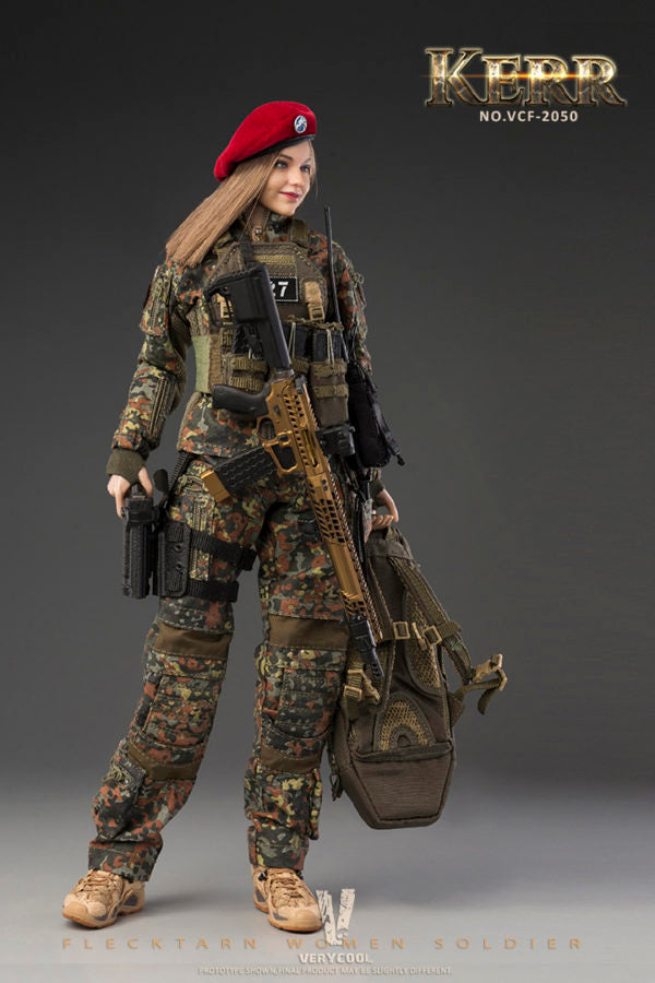 Load image into Gallery viewer, Very Cool - Flecktarn Women Soldier Kerr
