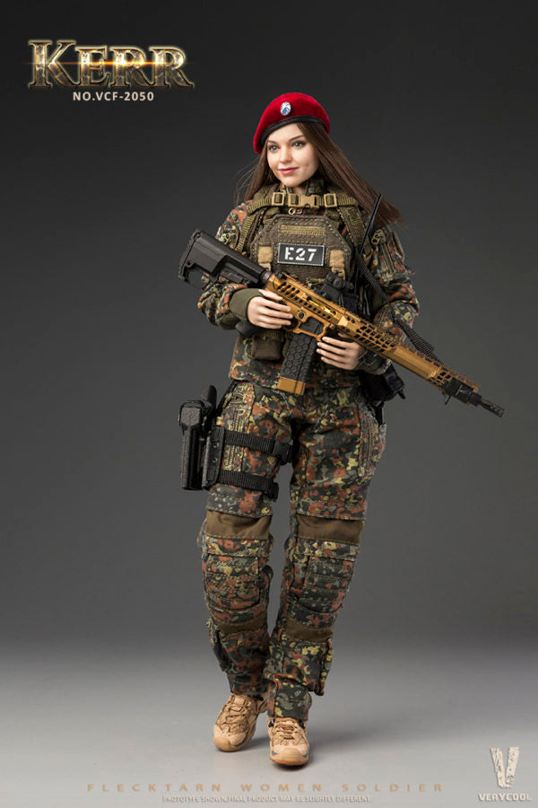 Load image into Gallery viewer, Very Cool - Flecktarn Women Soldier Kerr
