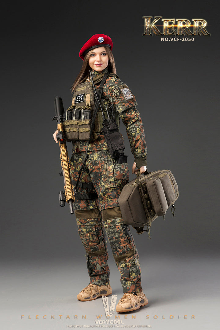 Load image into Gallery viewer, Very Cool - Flecktarn Women Soldier Kerr
