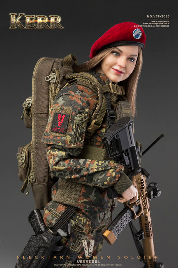 Load image into Gallery viewer, Very Cool - Flecktarn Women Soldier Kerr
