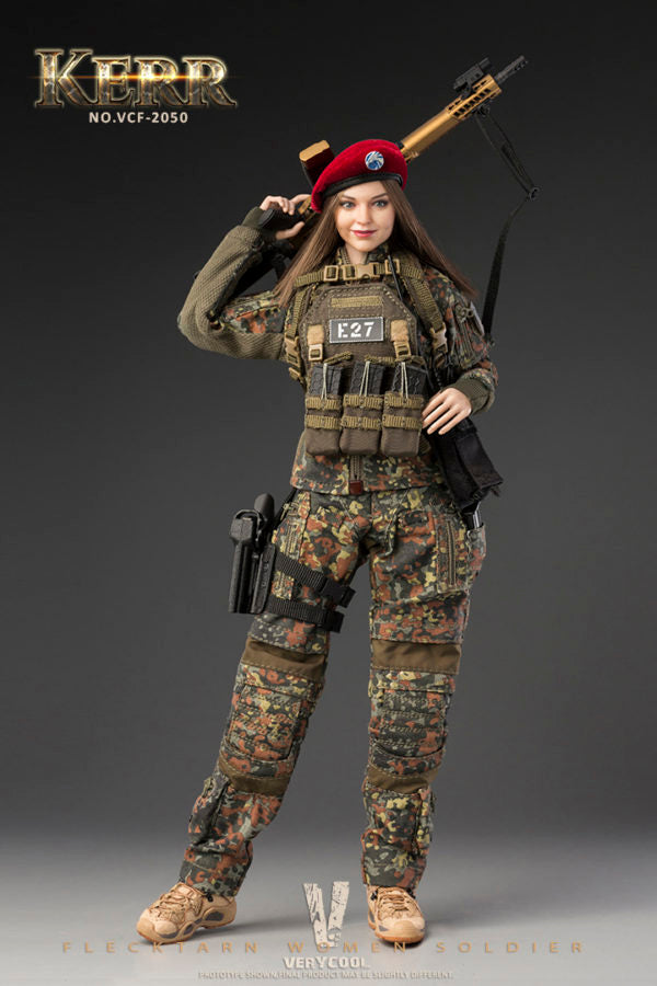 Load image into Gallery viewer, Very Cool - Flecktarn Women Soldier Kerr
