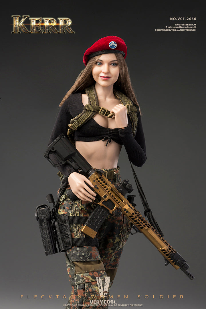 Load image into Gallery viewer, Very Cool - Flecktarn Women Soldier Kerr
