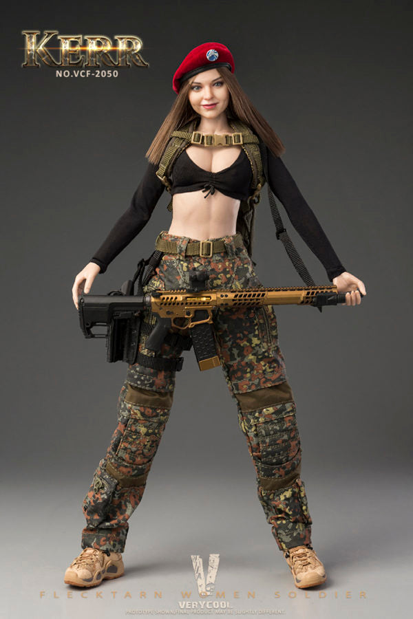 Load image into Gallery viewer, Very Cool - Flecktarn Women Soldier Kerr
