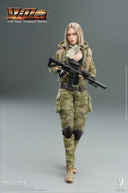 Very Cool - 1/12 Palm Treasure Series - MC Camouflage Women Soldier - Villa