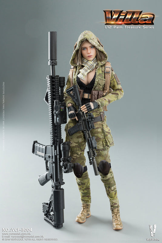 Very Cool - 1/12 Palm Treasure Series - MC Camouflage Women Soldier - Villa