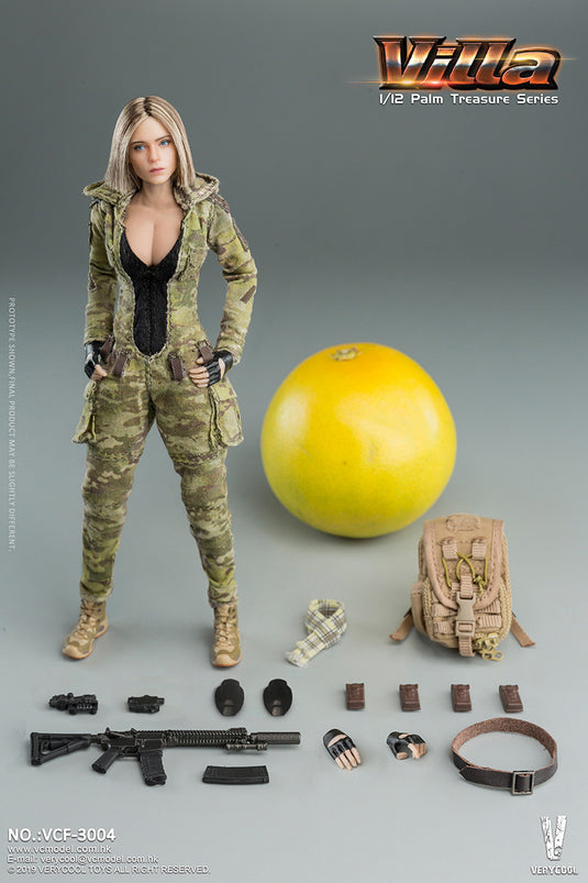 Very Cool - 1/12 Palm Treasure Series - MC Camouflage Women Soldier - Villa